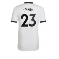 Fotbalové Dres Manchester United Luke Shaw #23 Venkovní 2022-23 Krátký Rukáv